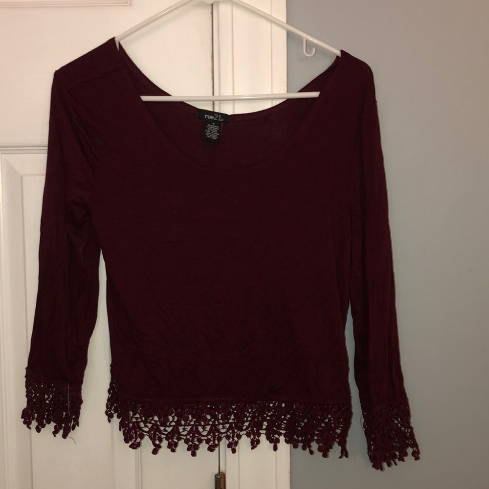 Maroon long sleeve